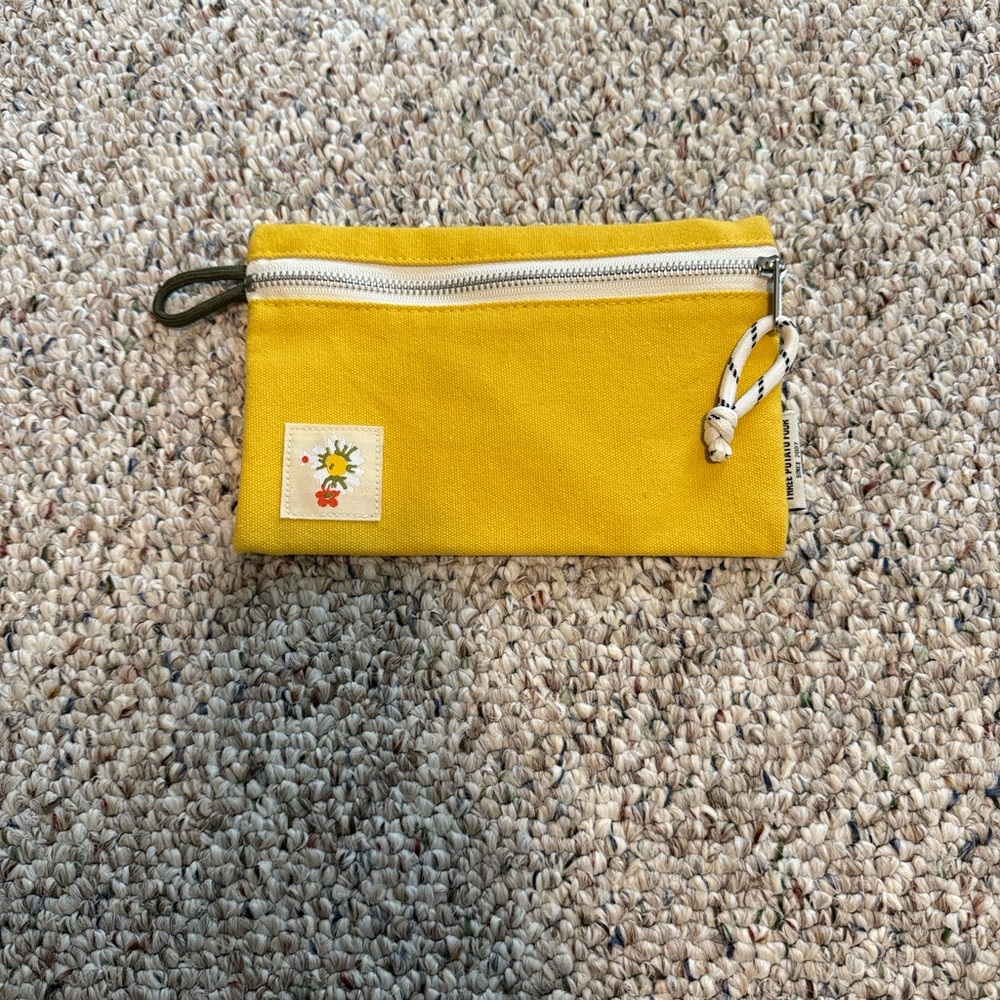 Like New Yellow Zip Pouch